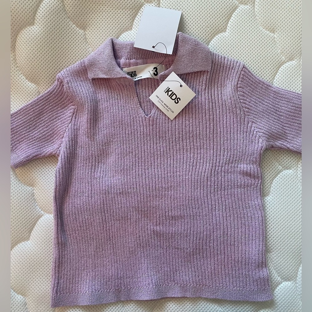 Polo shirt with sparkles